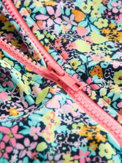 Next Floral Ditsy Noir - Ensemble bikini et chouchou Sunsafe Rash Gilet (3-16ans) Hot