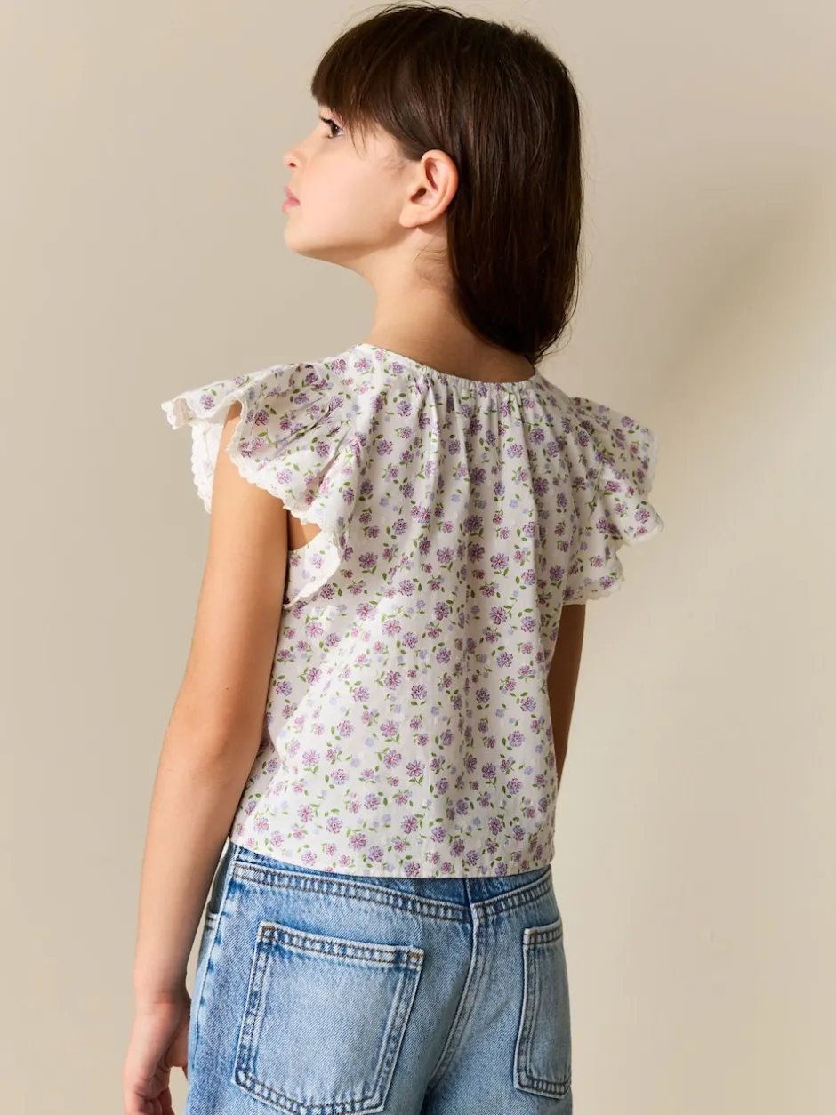 Next Floral lilac - Chemisiers noué sur le devant (3-16ans) Best