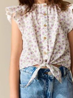 Next Floral lilac - Chemisiers noué sur le devant (3-16ans) Best