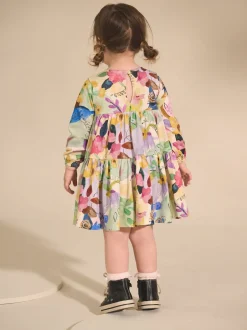 Next Floral lumineux - Robe à manches longues à volants (3mois7ans) Clearance