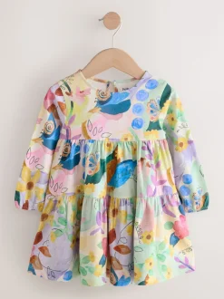 Next Floral lumineux - Robe à manches longues à volants (3mois7ans) Clearance