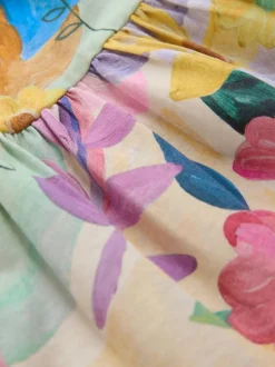 Next Floral lumineux - Robe à manches longues à volants (3mois7ans) Clearance