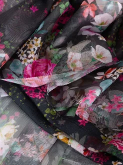 Next Floral noir - Manches longues Mesh Robes de fête (3-16yrs)