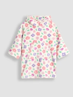 Jojo Maman Bébé Floral rose - Couverture douillette à capuche Outlet