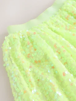 Next Fluro Jaune - Jupe à paillettes (3-16ans) Outlet