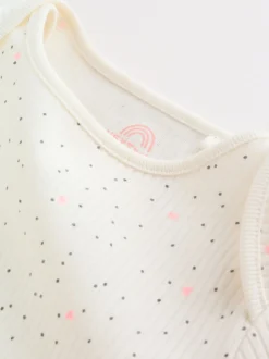 Next Fluro Rose - Bébé Manches courtes Bodysuits 5 Pack Clearance