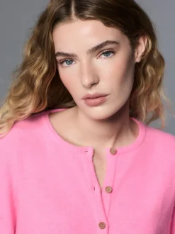 Next - Cardiganen maille col rond Fluro Rose New