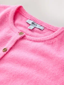 Next - Cardiganen maille col rond Fluro Rose New