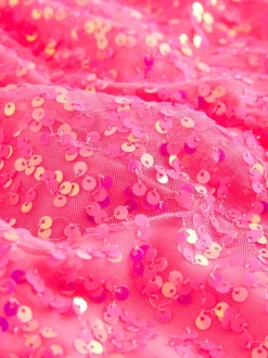 Next Fluro Rose - Jupe à paillettes (3-16ans) Outlet