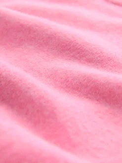 Next - Pull super doux à manches longues à col rond Fluro Rose Hot