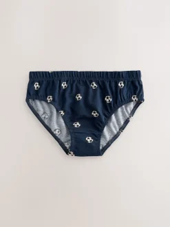 Next Football rouge/bleu - 100% Coton Imprimé Caleçons 5 Pack (1.5-10ans) Hot