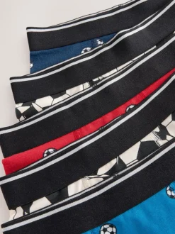 Next Football rouge/bleu - Lot de 5 boxers Junior Personnage (1.5-16ans)