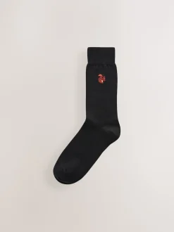 Next Forêt Noire - Paquet de chaussettes brodées amusantes 8 Online