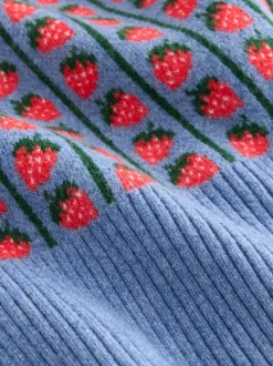 Next Fraise bleue - Cardigan super doux en maille avec cravate devant Discount