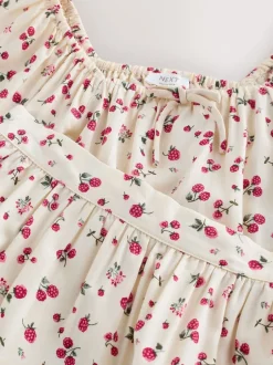 Next Fraise écrue - Ensemble chemisier et jupe à manches bouffantes (3-16ans) Sale