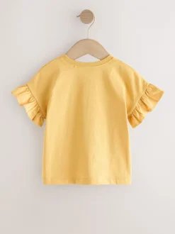 Next Fraise Jaune ocre - T-shirt Manches courtes (3mths-7yrs) Clearance