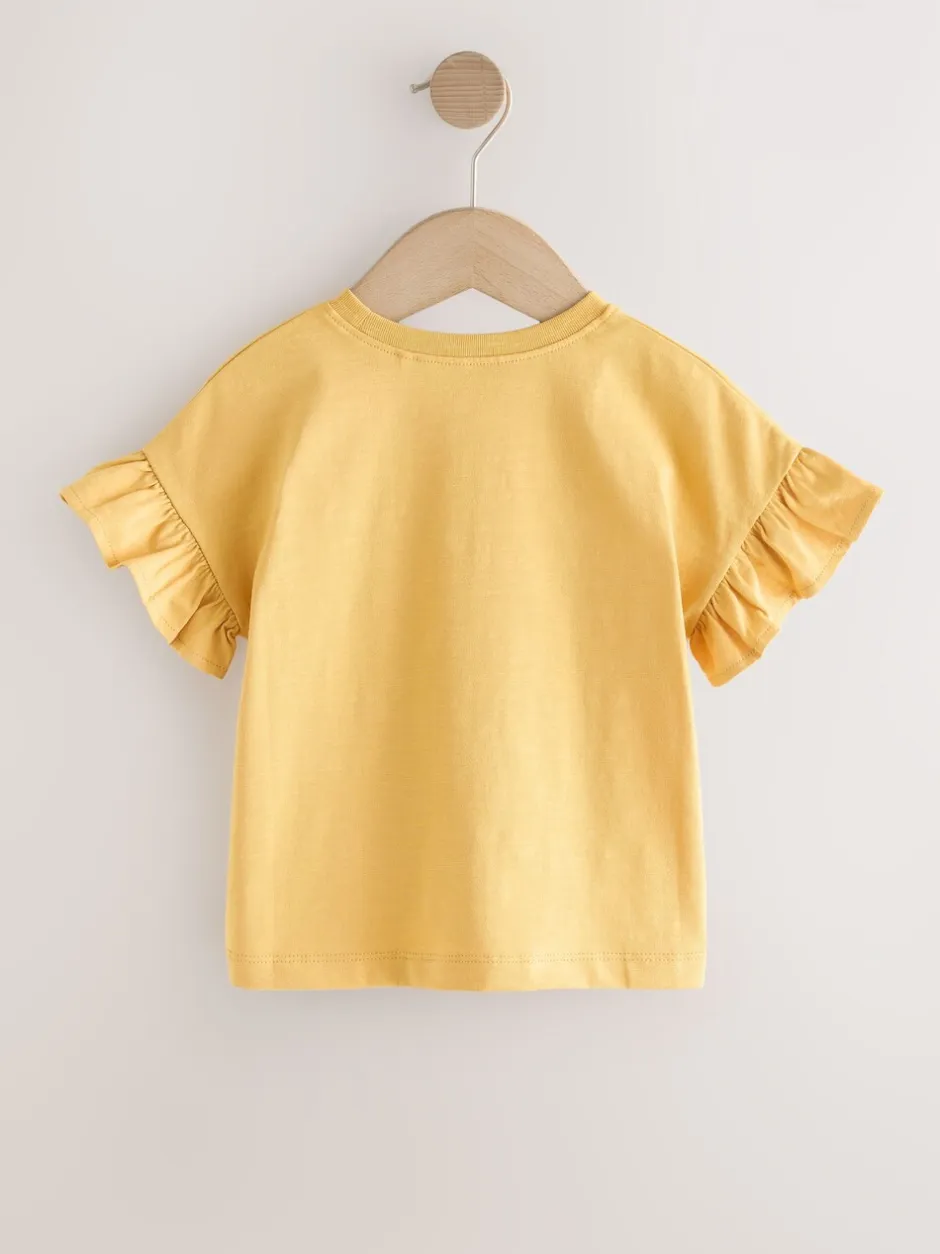 Next Fraise Jaune ocre - T-shirt Manches courtes (3mths-7yrs) Clearance