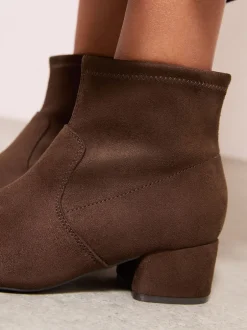 Friends Like These Bottes à talon bas et talon carré à chaussettes New