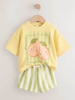 Next Fruit vert - Ensemble haut et short (3mois-7ans) Hot