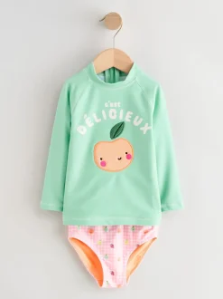 Next Fruit vichy vert menthe - Ensemble de bain Sunsafe à manches longues (3mois7ans) Best