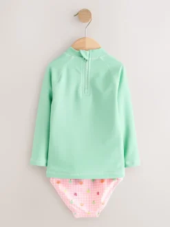 Next Fruit vichy vert menthe - Ensemble de bain Sunsafe à manches longues (3mois7ans) Best