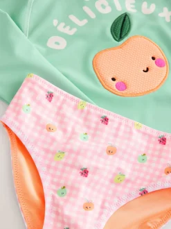 Next Fruit vichy vert menthe - Ensemble de bain Sunsafe à manches longues (3mois7ans) Best