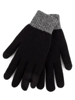 Totes Gants d’hiver Smar Touch en maille extensible homme avec intérieur brossé New