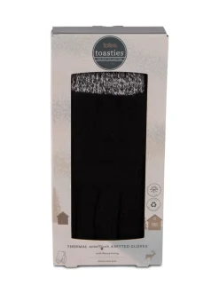 Totes Gants d’hiver Smar Touch en maille extensible homme avec intérieur brossé New