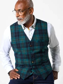 Joe Browns Gilet ajusté à boutons contrastants bordures à carreaux Discount