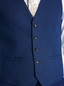 MOSS Gilet Ajusté Slub Costume Discount