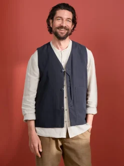 Seasalt Cornwall Gilet Metern en coton homme coupe standard Best