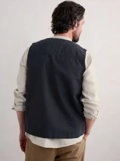 Seasalt Cornwall Gilet Metern en coton homme coupe standard Best