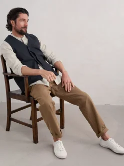 Seasalt Cornwall Gilet Metern en coton homme coupe standard Best