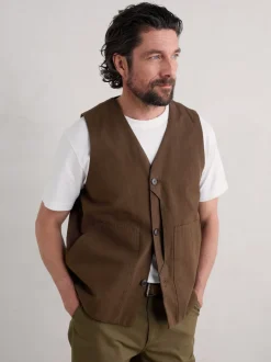 Seasalt Cornwall Gilet Metern en coton pour homme Discount