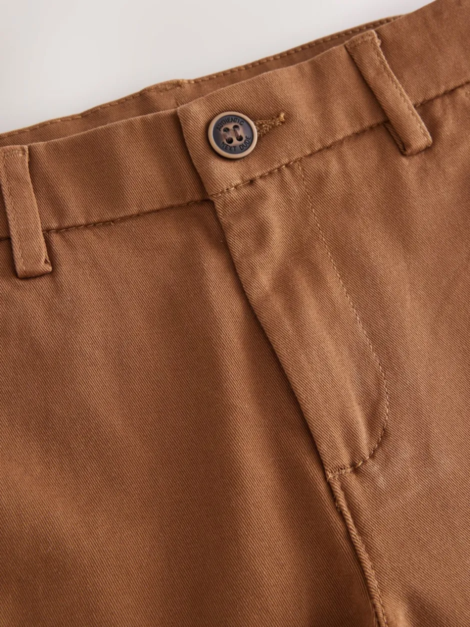 Next - Pantalon chino extensible (3-17ans) Gingembre/ Marron fauve New
