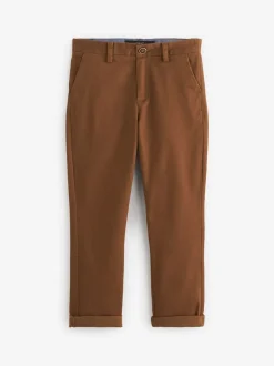 Next - Pantalon chino extensible (3-17ans) Gingembre/ Marron fauve Discount