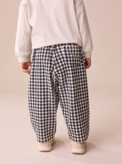 Next - Pantalons Coupe ballon texturés (3mths-7yrs) Gingham noir/blanc Best