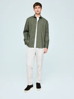 Next Gingham vert - Chemise élégante douce au toucher à manches longues Outlet