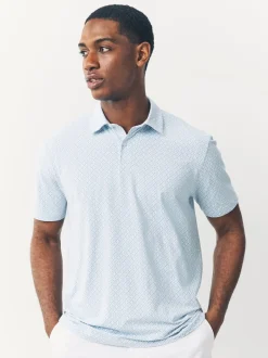 Next - Polo en jersey Manches courtes 3 Pack Géo bleu marine Sale