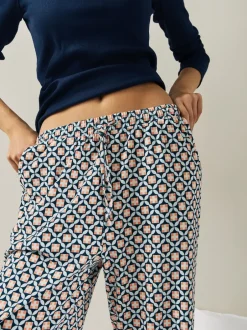 Next Géo marine - Pyjamas Manche longue côtelé New