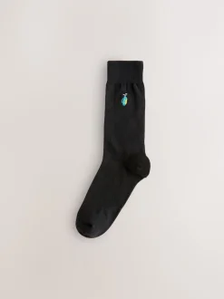 Next Golf noir - Paquet de chaussettes brodées amusantes 5 Best
