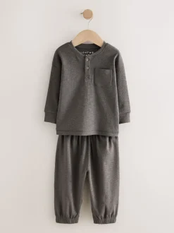 Next grand-père côtelé Noir/Gris - Lot de 3 pyjamas oversize (9mois-12ans) Online