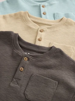 Next grand-père côtelé Noir/Gris - Lot de 3 pyjamas oversize (9mois-12ans) Online