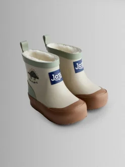 Jojo Maman Bébé Grège Dino - Bottes de bien-être courtes doublées et confortables Online