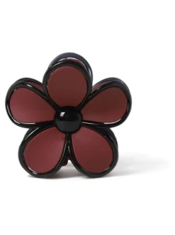 Aela Griffe à cheveux rouge mat à fleurs Outlet