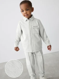 Baker by Ted Baker Gris - ensemble 3 pièces T-shirt, veste et pantalons texturés New