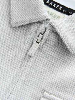 Baker by Ted Baker Gris - ensemble 3 pièces T-shirt, veste et pantalons texturés New