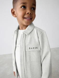 Baker by Ted Baker Gris - ensemble 3 pièces T-shirt, veste et pantalons texturés New