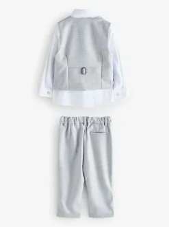 Baker by Ted Baker Gris - Ensemble Gilet Chemises et Pantalons Sale