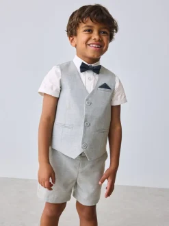 Baker by Ted Baker Gris - Ensemble chemise, gilet et short Sale